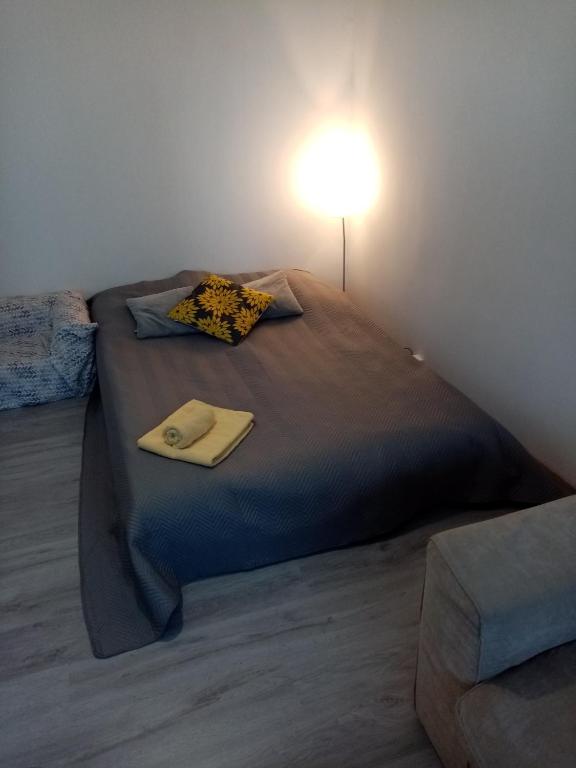 Łóżko lub łóżka w pokoju w obiekcie Apartmán BlueA