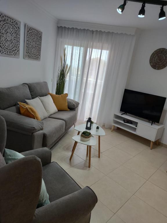 Telewizja i/lub zestaw kina domowego w obiekcie Apartamento El Capacho