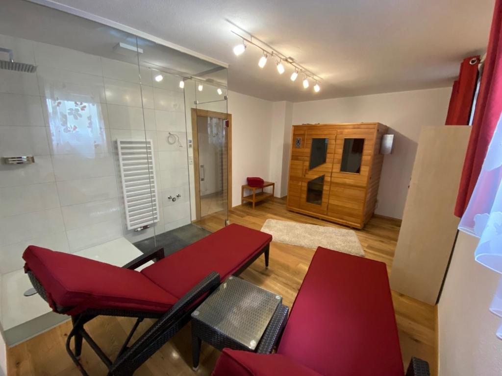Posezení v ubytování Ferienhaus Alex
