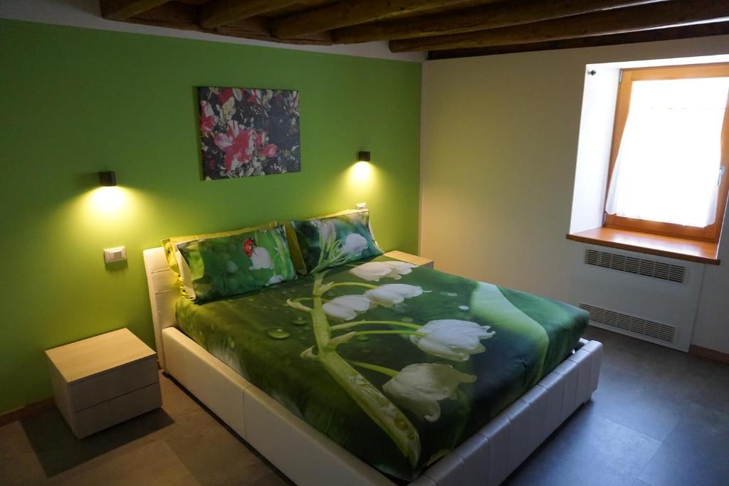 Llit o llits en una habitació de B&B Da Pieri