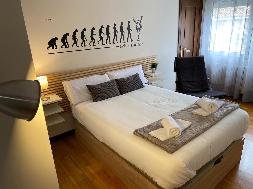 Postel nebo postele na pokoji v ubytování Casa Melodía