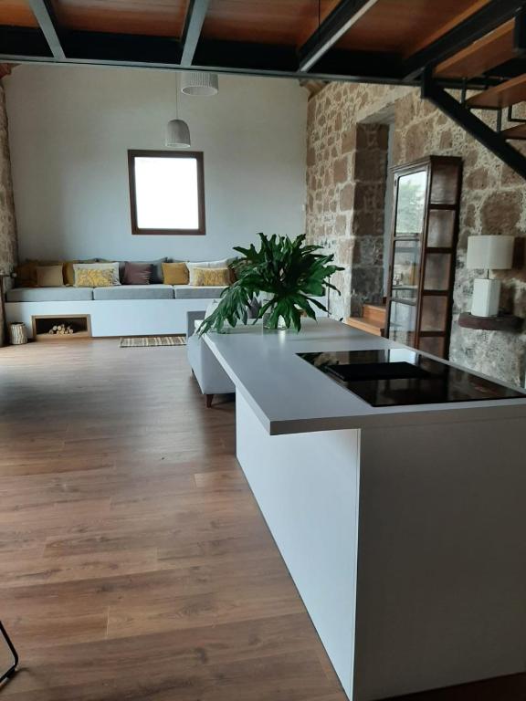 TV a/nebo společenská místnost v ubytování Finca La Suerte Grande