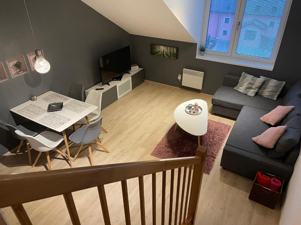 Posezení v ubytování Dolní Morava - Apartmány