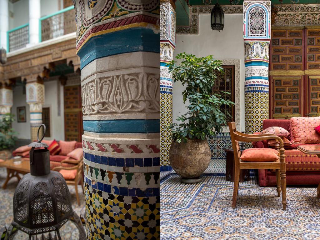 Posezení v ubytování Riad Palais Sebban