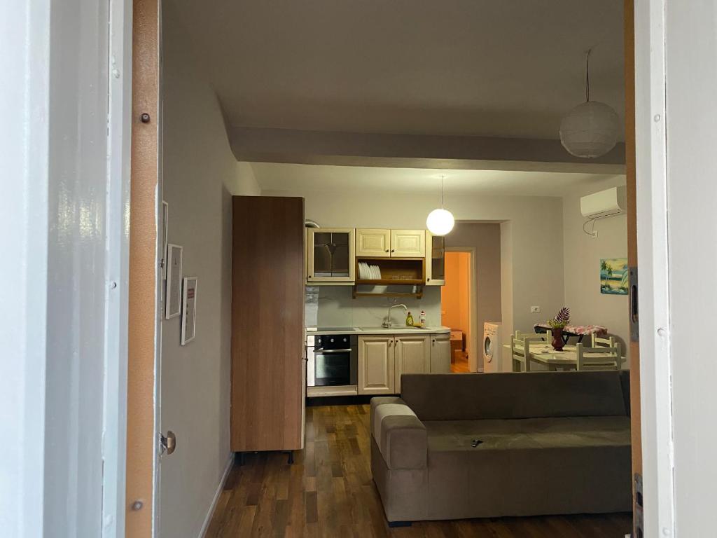 Kuchyň nebo kuchyňský kout v ubytování Blevim place