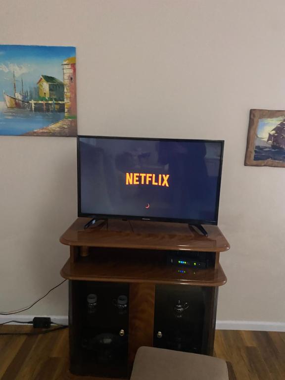 TV a/nebo společenská místnost v ubytování Blevim place