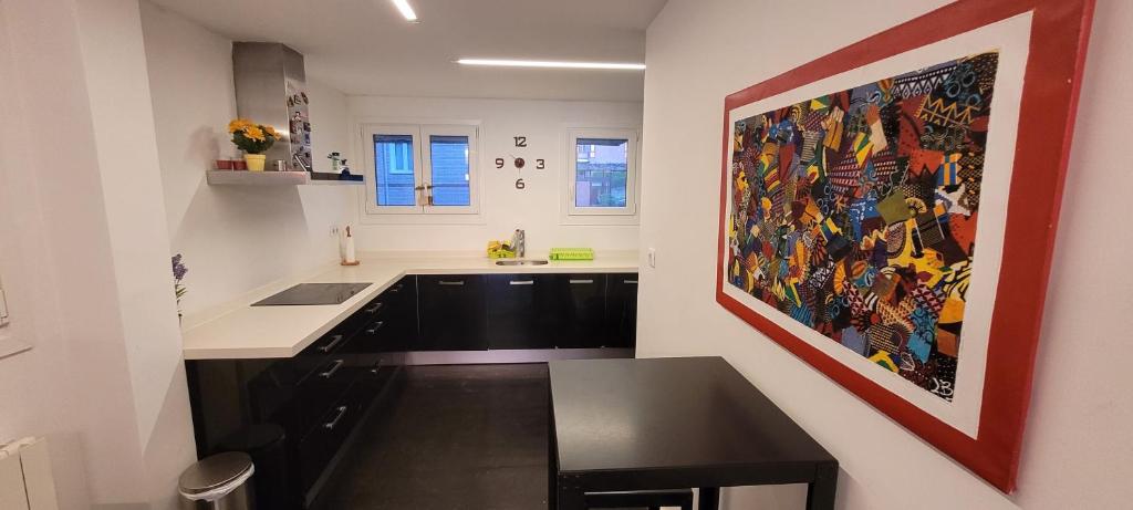 Kuchyň nebo kuchyňský kout v ubytování Sunset View Apartament
