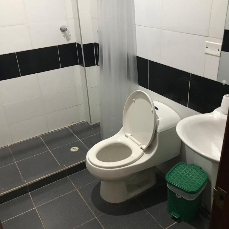 Koupelna v ubytování Hotel Buganvilla