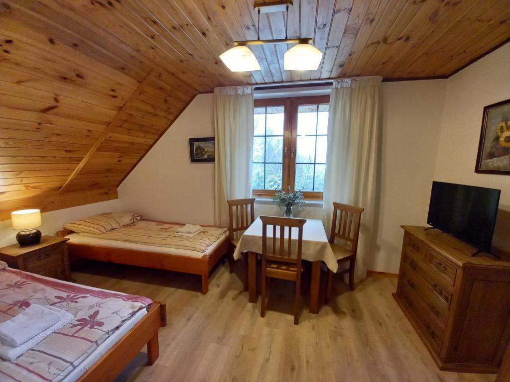 Postel nebo postele na pokoji v ubytování Fereczata