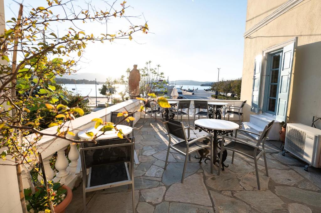A balcony or terrace at Dionysos Hotel