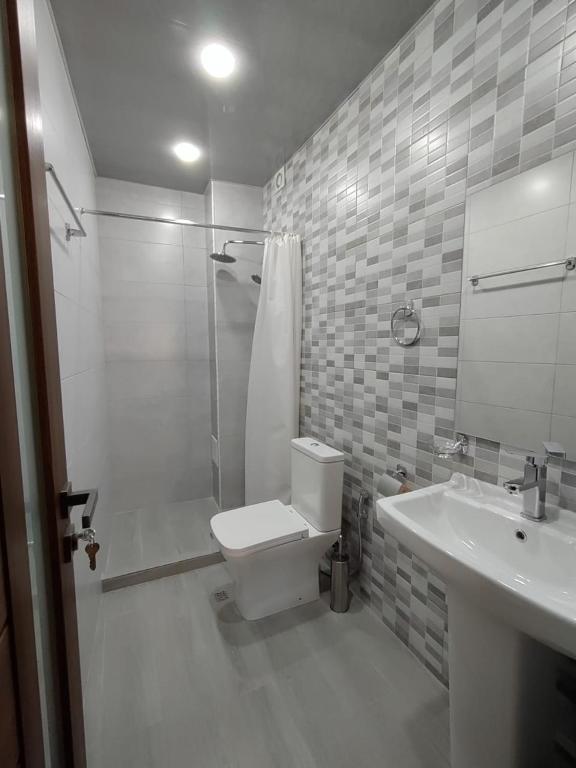 Koupelna v ubytování V.MOD Hotel