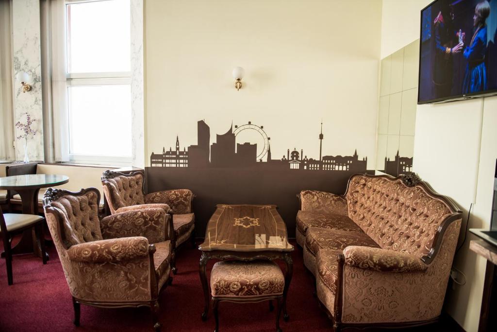 Posezení v ubytování Vienna Boutique - Premium Hostel