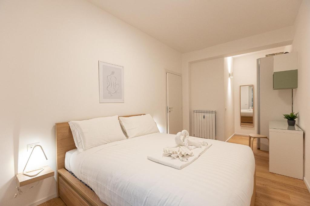 Posteľ alebo postele v izbe v ubytovaní Province apartment-Rental in Rome