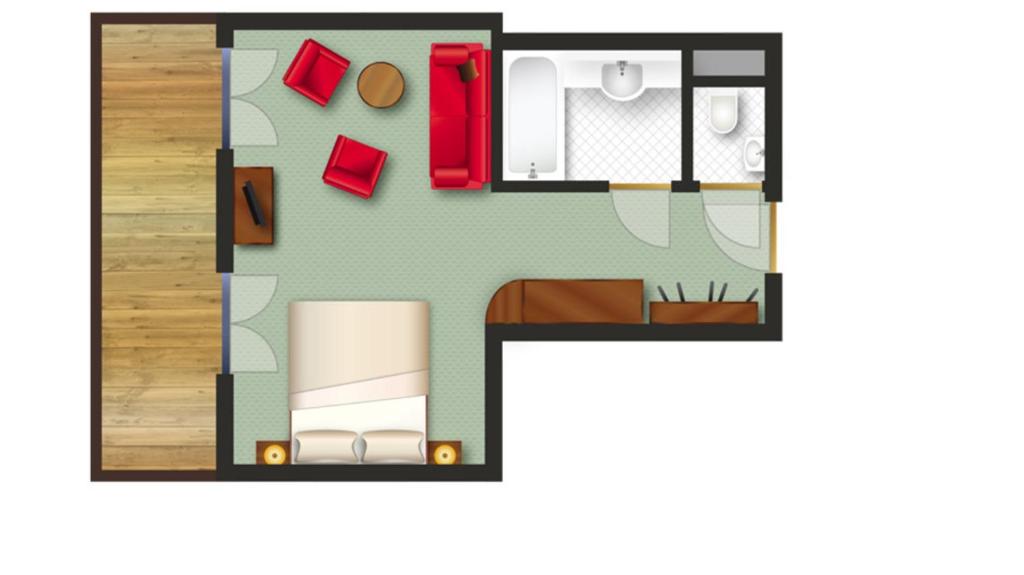 Postel nebo postele na pokoji v ubytování Apart-Hotel Filomena