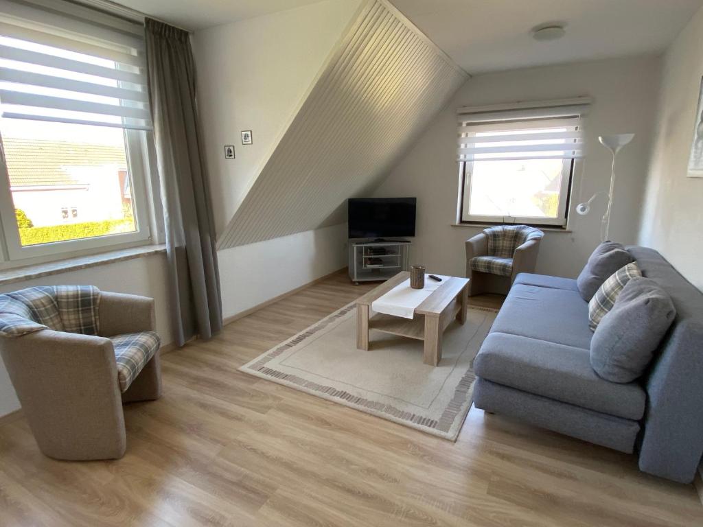 Posezení v ubytování STOE3 Ferienwohnung Waack
