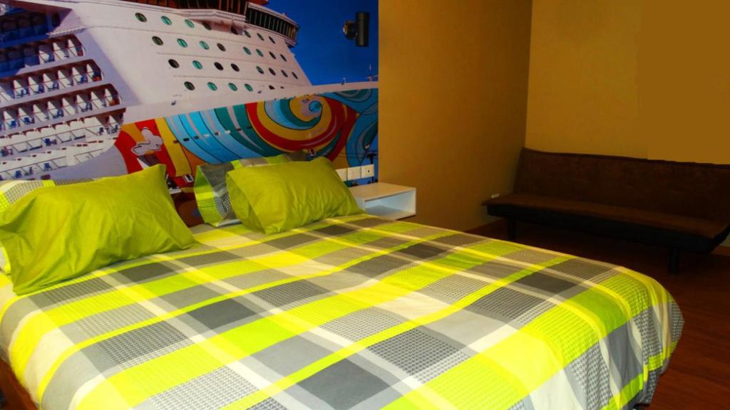 Postel nebo postele na pokoji v ubytování Terra Suites Ecogreen