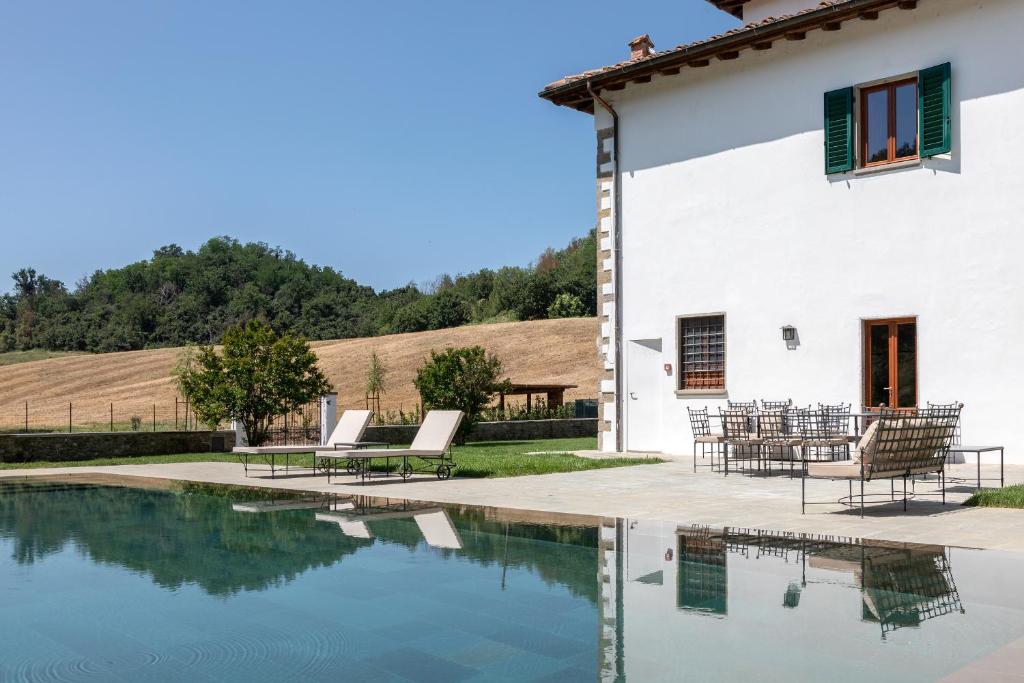 Bazén v ubytování VIESCA Suites & Villas Il Borro Toscana nebo v jeho okolí