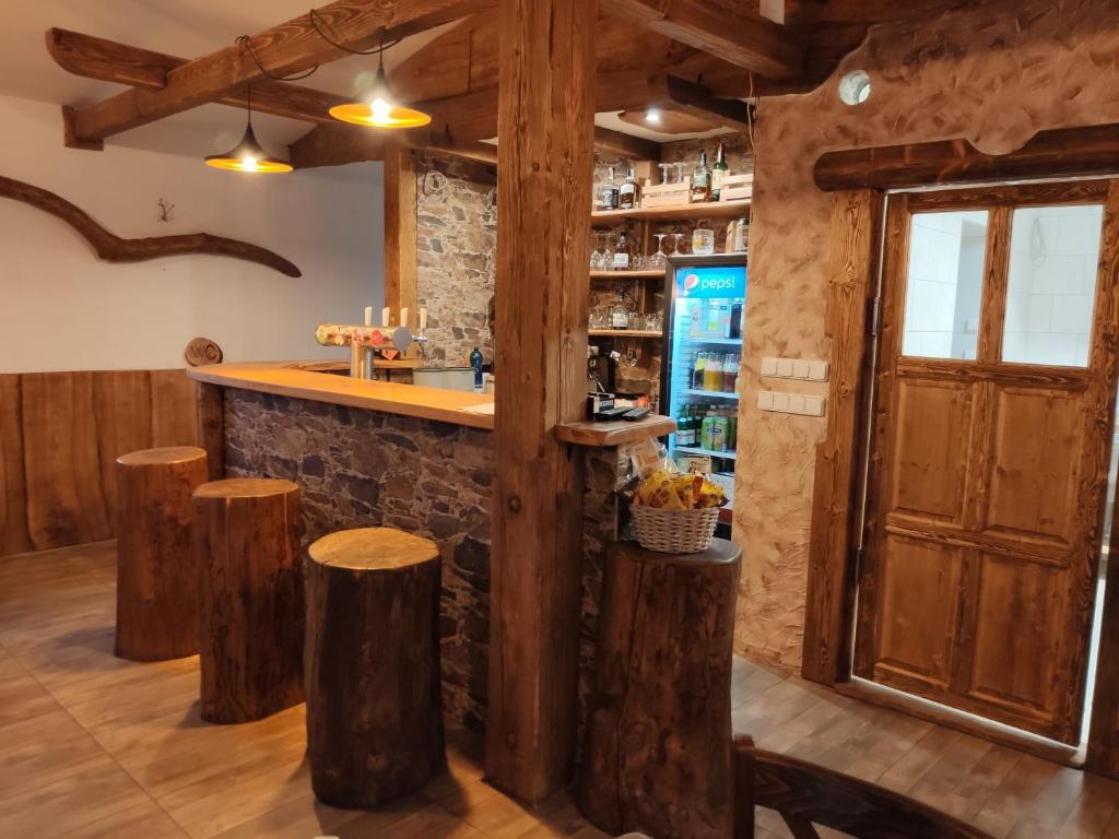 Lounge nebo bar v ubytování Apartmán Viky, Karlovice 251, 79323 Karlovice
