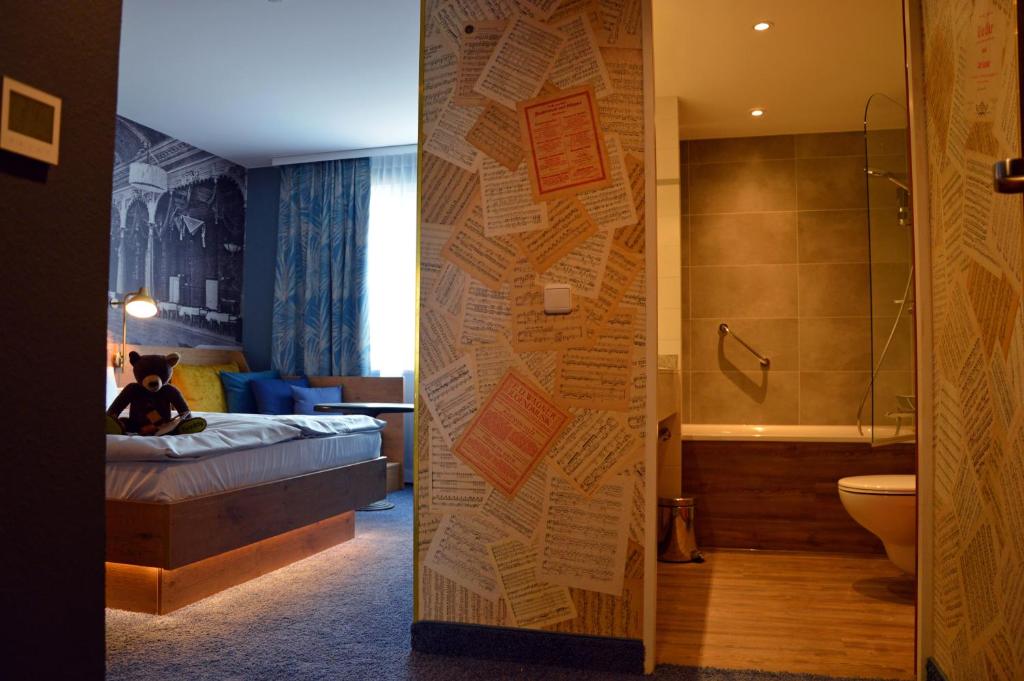 Koupelna v ubytování mightyTwice Hotel Dresden