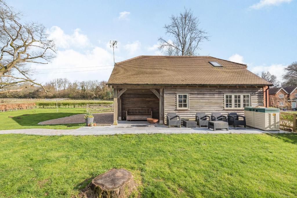 O grădină în afara Red Kite Cottage