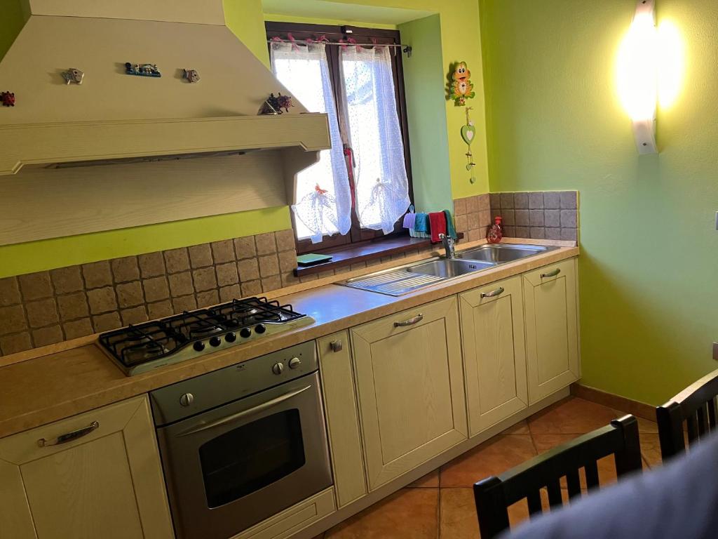 Kuchnia lub aneks kuchenny w obiekcie Agriturismo Ca'Verdeselle