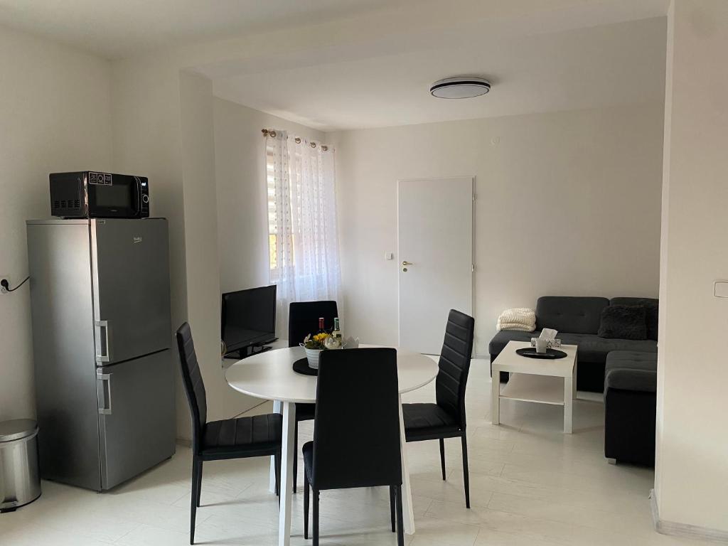 Kuchyň nebo kuchyňský kout v ubytování Apartmán Šimon