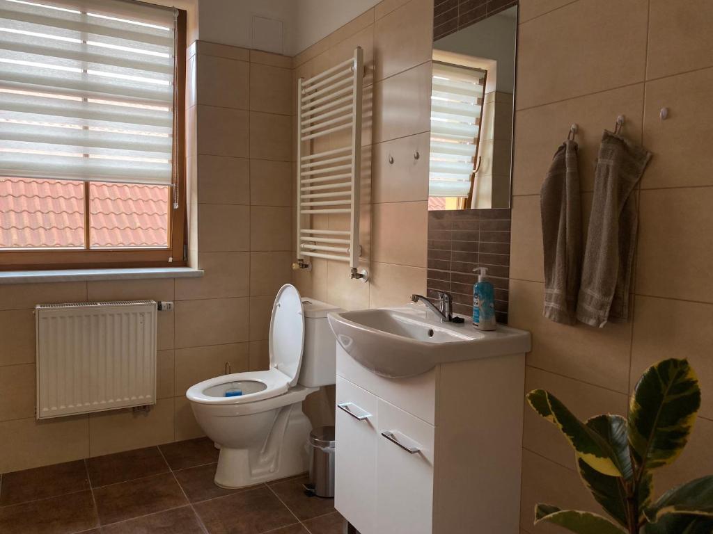 Koupelna v ubytování Apartmán Šimon