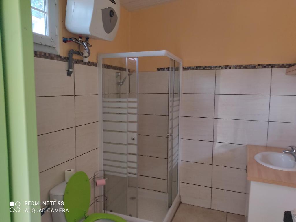 Koupelna v ubytování Anajodrey