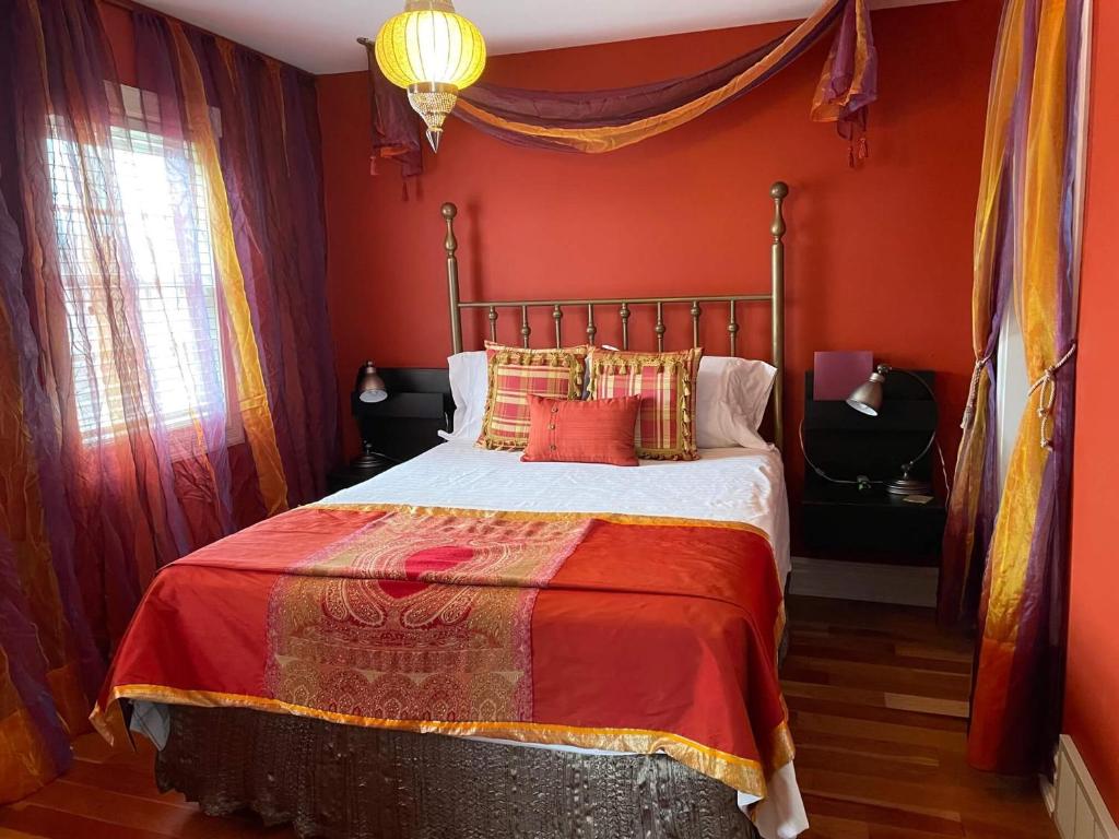 Postel nebo postele na pokoji v ubytování Globetrotters B&B
