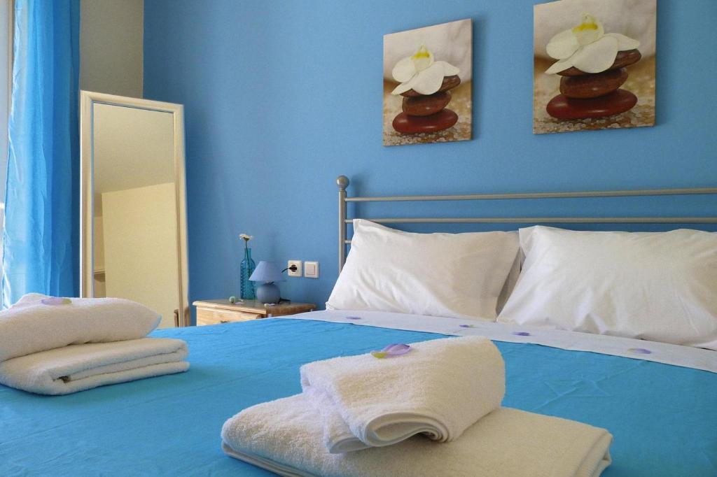 Postel nebo postele na pokoji v ubytování Villa in Nopigia with private pool