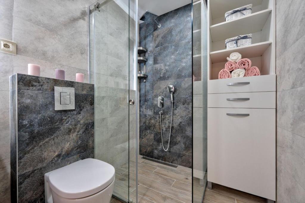 Koupelna v ubytování Apartman 65 Zlatibor