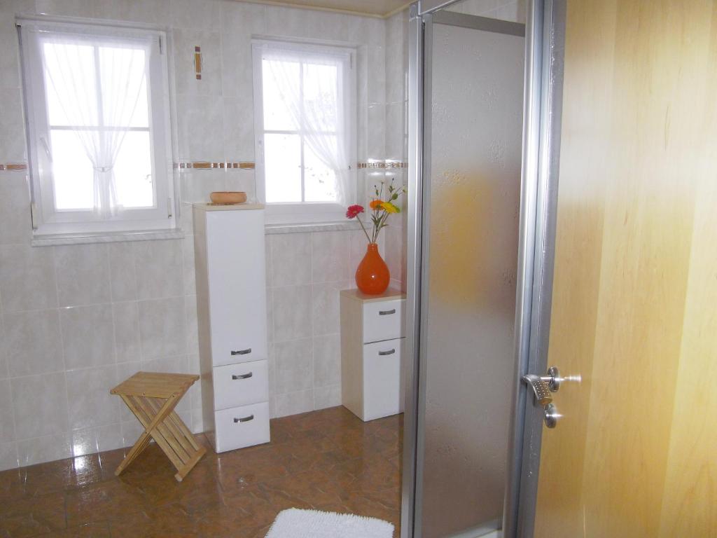Koupelna v ubytování Ferienwohnung Zweilinden