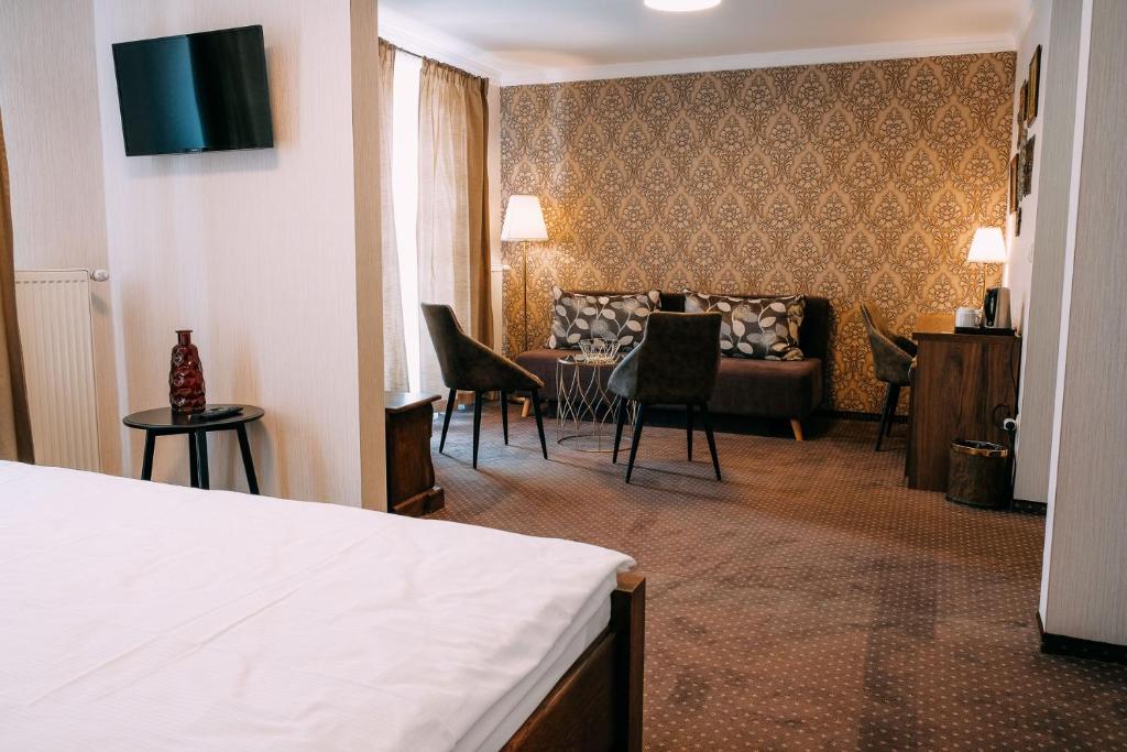 Postel nebo postele na pokoji v ubytování Pension Relish