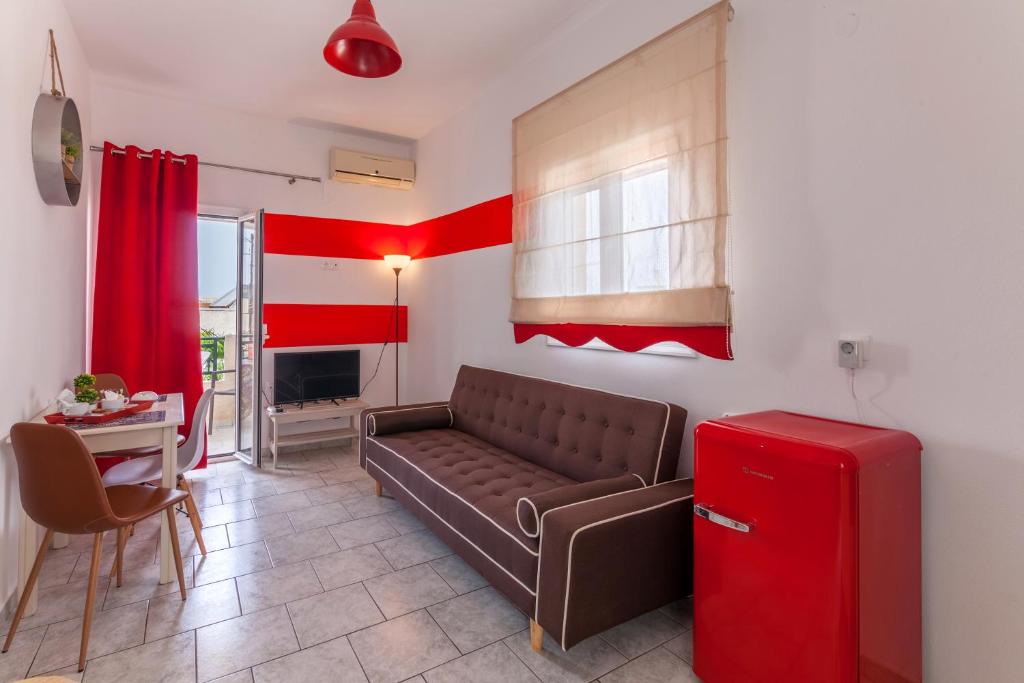 En sittgrupp på Guests Apartments in Sissi Creta