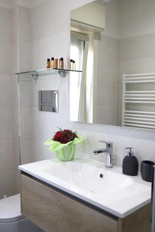 Koupelna v ubytování B&B Delle Serre