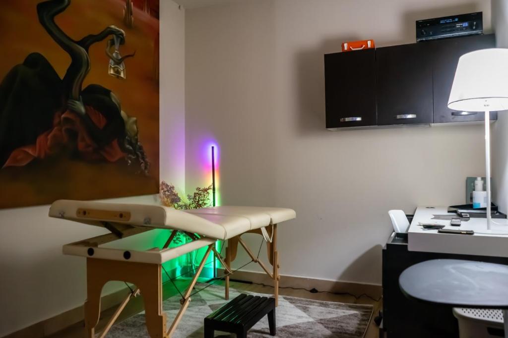 Televízia a/alebo spoločenská miestnosť v ubytovaní Hotel & Spa Villa dei Mosaici