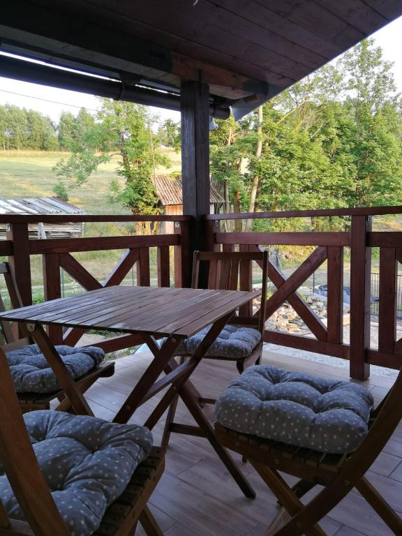 Balkón nebo terasa v ubytování Agroturystyka ''Na Polanie''