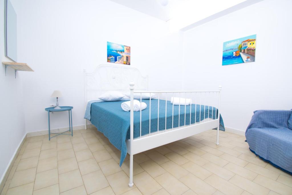 Postel nebo postele na pokoji v ubytování CHAMBRE BLANCHE