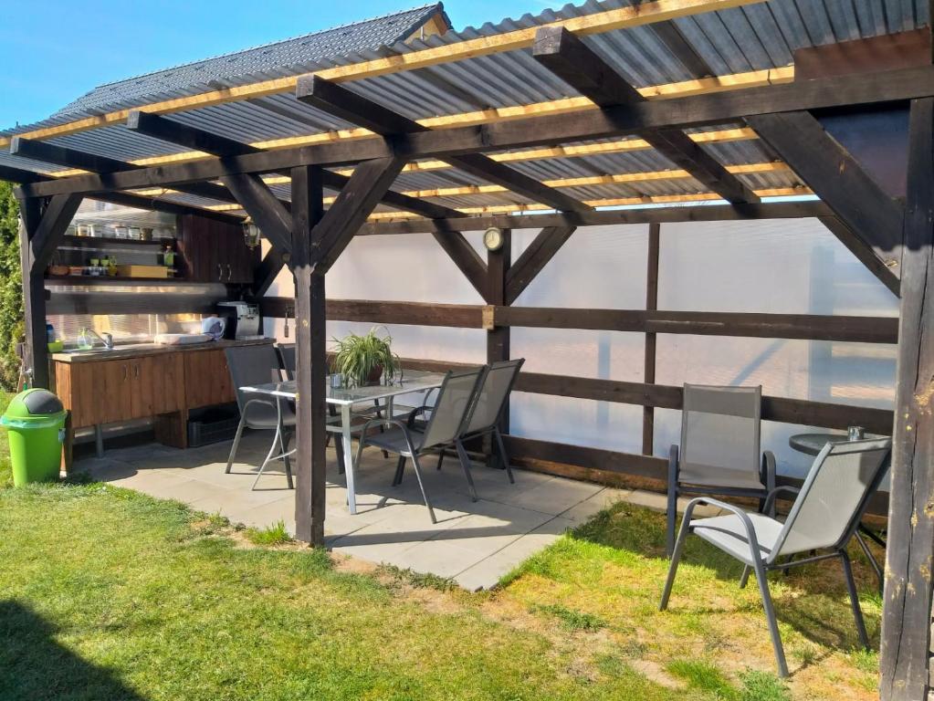 Patio nebo venkovní prostory v ubytování Apartmány Pod Koulí