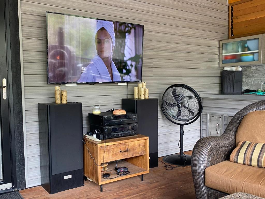 TV a/nebo společenská místnost v ubytování Stay549