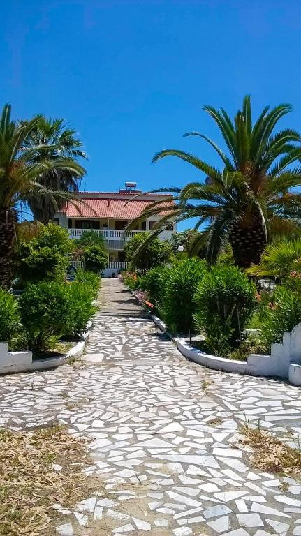 Zahrada ubytování Aktaia Villa
