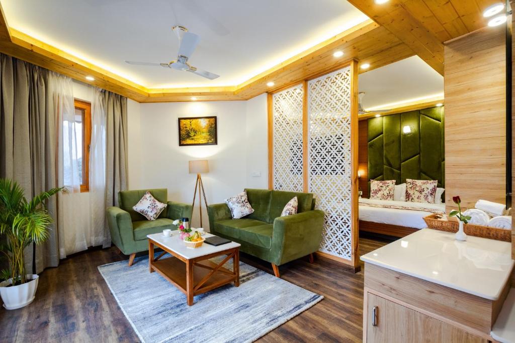 Postel nebo postele na pokoji v ubytování Anand Vardhan Resorts