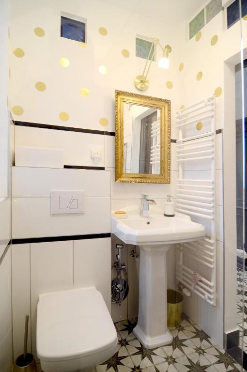 Kúpeľňa v ubytovaní Fília Apartman