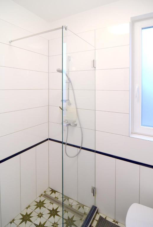 Kúpeľňa v ubytovaní Fília Apartman