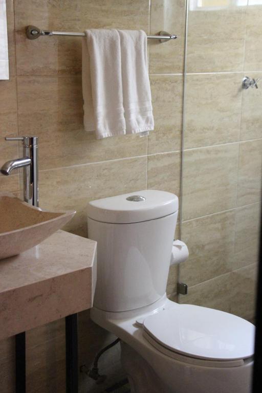 Koupelna v ubytování Hotel Boutique Rosa de Lima