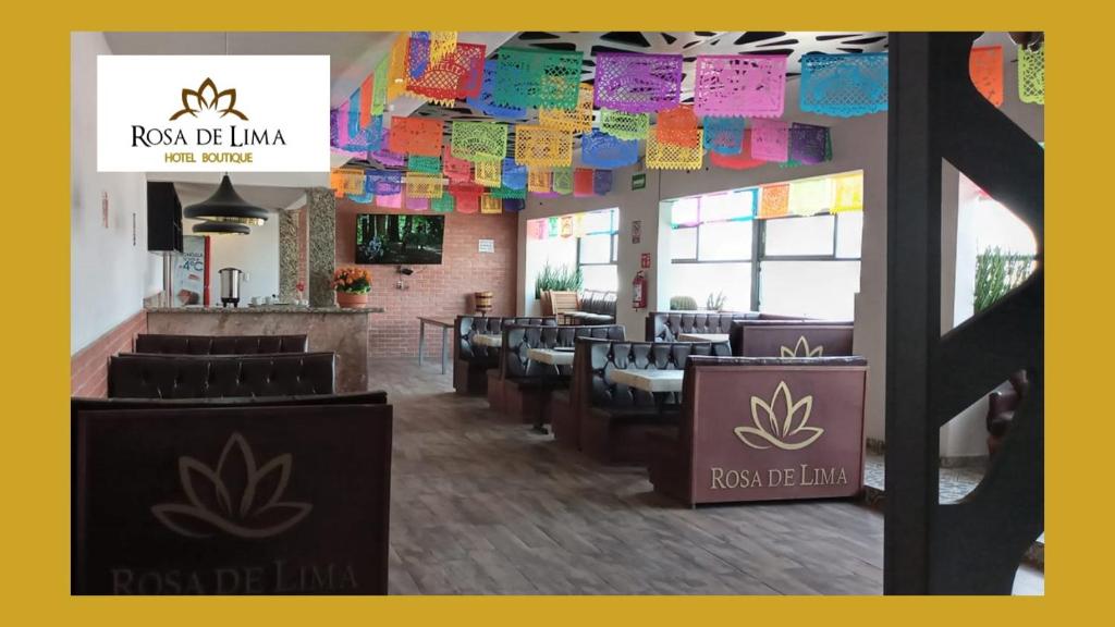Restaurace v ubytování Hotel Boutique Rosa de Lima
