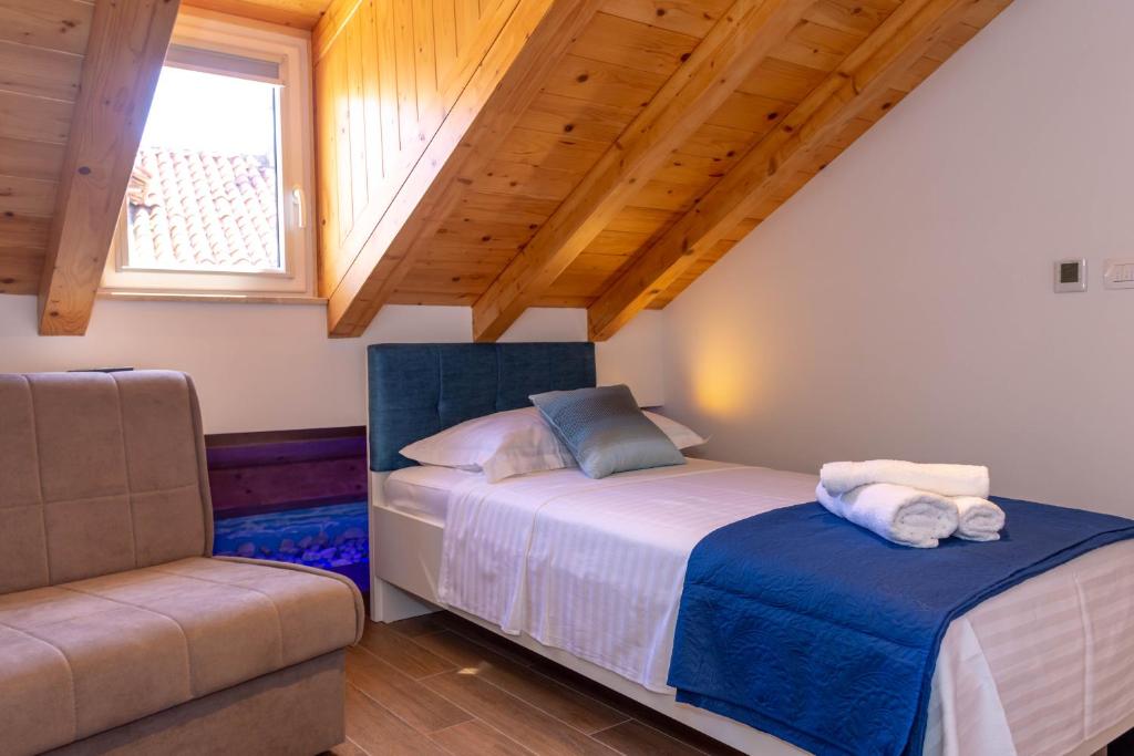 Posteľ alebo postele v izbe v ubytovaní Luxury Rooms Rustic Chic