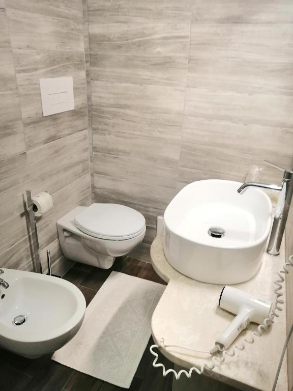 Koupelna v ubytování Hotel Sant'elene