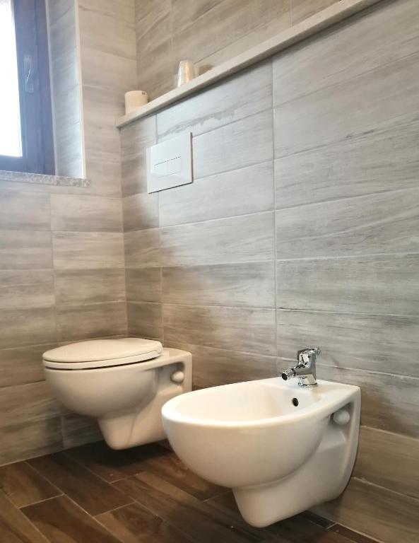 Koupelna v ubytování Hotel Sant'elene