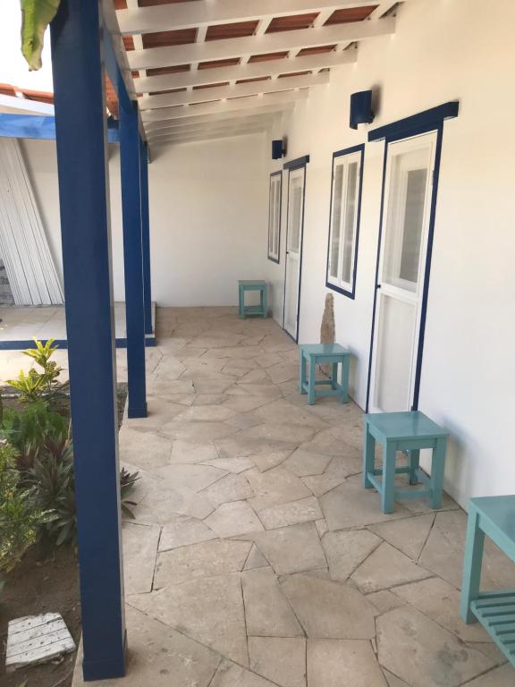 Balkón nebo terasa v ubytování Quintal do Maio